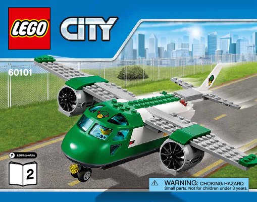 Notice / Instructions de Montage - LEGO - City - 60101 - L'avion cargo: Page 1