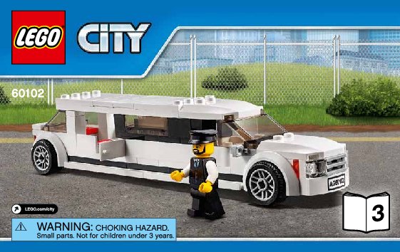 Notice / Instructions de Montage - LEGO - City - 60102 - Le service VIP de l'aéroport: Page 1