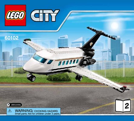 Notice / Instructions de Montage - LEGO - City - 60102 - Le service VIP de l'aéroport: Page 1