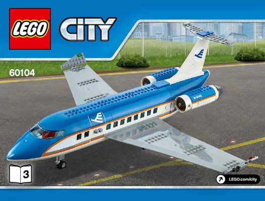 Notice / Instructions de Montage - LEGO - City - 60104 - Le terminal pour passagers: Page 1