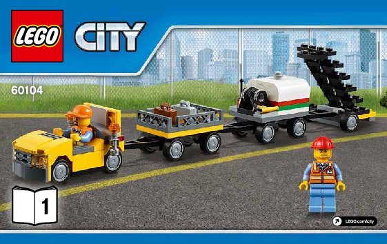 Notice / Instructions de Montage - LEGO - City - 60104 - Le terminal pour passagers: Page 1