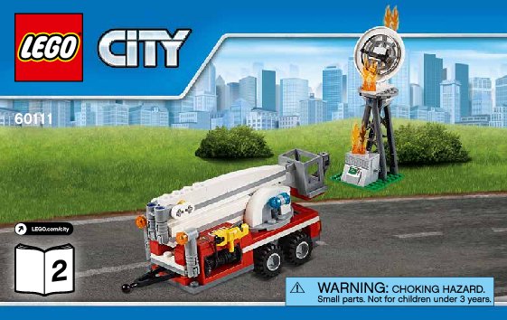 Notice / Instructions de Montage - LEGO - City - 60111 - Le camion d'intervention des pompiers: Page 1