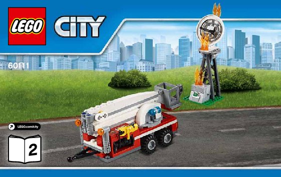 Notice / Instructions de Montage - LEGO - City - 60111 - Le camion d'intervention des pompiers: Page 1