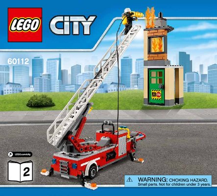 Notice / Instructions de Montage - LEGO - City - 60112 - Le grand camion de pompiers: Page 1