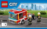 Notice / Instructions de Montage - LEGO - City - 60112 - Le grand camion de pompiers: Page 1