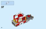 Notice / Instructions de Montage - LEGO - City - 60112 - Le grand camion de pompiers: Page 38