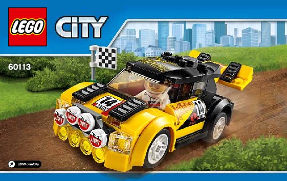 Notice / Instructions de Montage - LEGO - City - 60113 - La voiture de rallye: Page 1