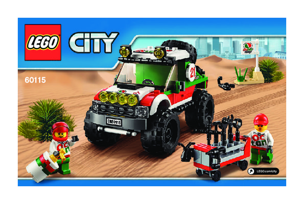 Notice / Instructions de Montage - LEGO - City - 60115 - Le 4x4 tout-terrain: Page 1