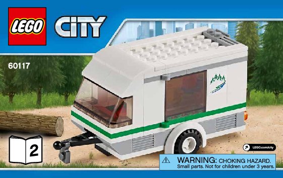 Notice / Instructions de Montage - LEGO - City - 60117 - La camionnette et sa caravane: Page 1