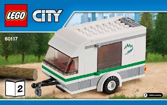 Notice / Instructions de Montage - LEGO - City - 60117 - La camionnette et sa caravane: Page 1