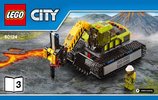 Notice / Instructions de Montage - LEGO - City - 60124 - La base d'exploration du volcan: Page 1