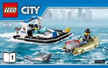 Notice / Instructions de Montage - LEGO - City - 60130 - La prison en haute mer: Page 1