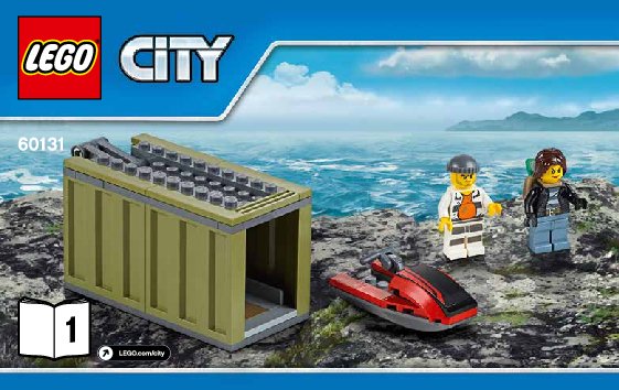 Notice / Instructions de Montage - LEGO - City - 60131 - L'île des bandits: Page 1