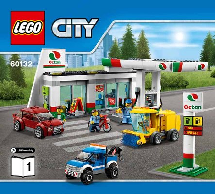 Notice / Instructions de Montage - LEGO - City - 60132 - La station-service: Page 1