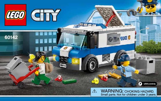 Notice / Instructions de Montage - LEGO - 60142 - Money Transporter: Page 1