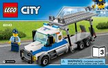 Notice / Instructions de Montage - LEGO - City - 60143 - Le braquage du transporteur de voitures: Page 1