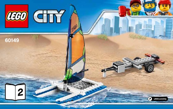 Notice / Instructions de Montage - LEGO - 60149 - 4x4 with Catamaran: Page 1