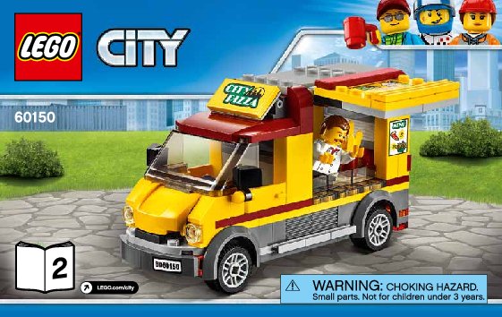 Notice / Instructions de Montage - LEGO - 60150 - Pizza Van: Page 1