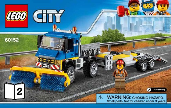 Notice / Instructions de Montage - LEGO - City - 60152 - Le déblayage du chantier: Page 1