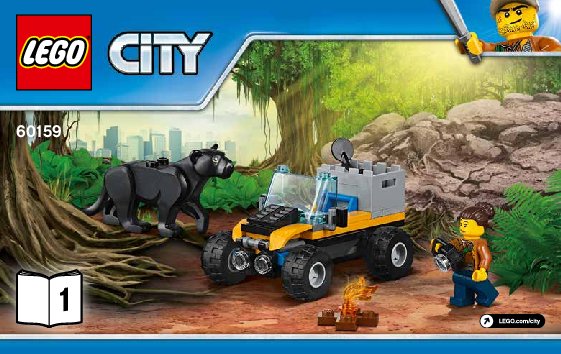 Notice / Instructions de Montage - LEGO - City - 60159 - L'excursion dans la jungle: Page 1