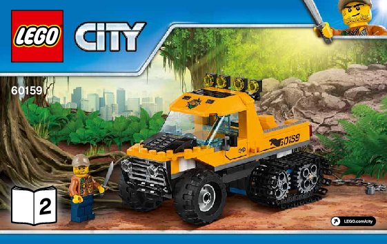 Notice / Instructions de Montage - LEGO - City - 60159 - L'excursion dans la jungle: Page 1