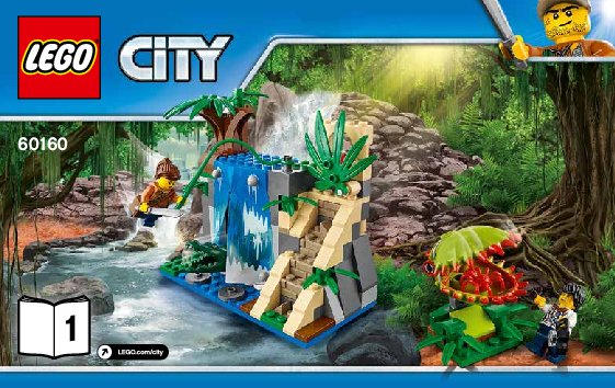 Notice / Instructions de Montage - LEGO - City - 60160 - Le laboratoire mobile de la jungle: Page 1