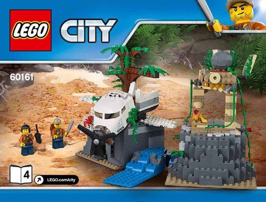 Notice / Instructions de Montage - LEGO - City - 60161 - Le site d'exploration de la jungle: Page 1