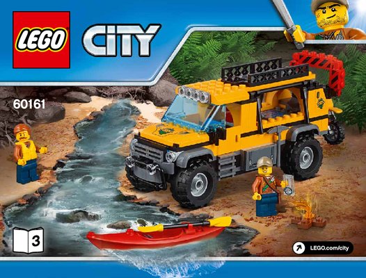 Notice / Instructions de Montage - LEGO - City - 60161 - Le site d'exploration de la jungle: Page 1