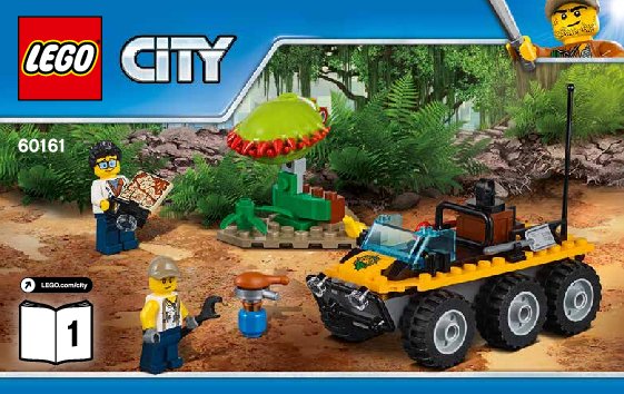 Notice / Instructions de Montage - LEGO - City - 60161 - Le site d'exploration de la jungle: Page 1