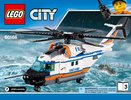 Notice / Instructions de Montage - LEGO - City - 60166 - L'hélicoptère de secours: Page 1