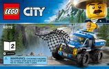 Notice / Instructions de Montage - LEGO - City - 60172 - La course-poursuite en montagne: Page 1