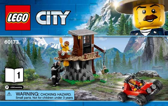 Notice / Instructions de Montage - LEGO - City - 60173 - L'arrestation dans la montagne: Page 1