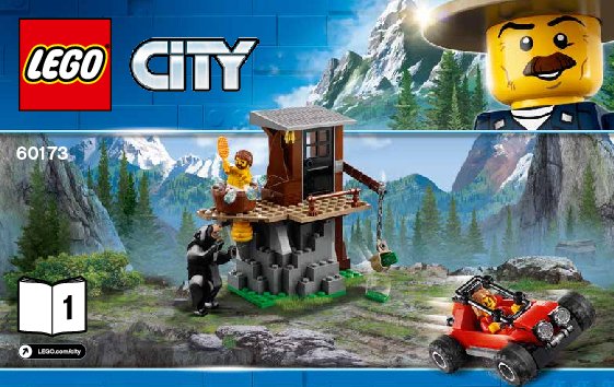 Notice / Instructions de Montage - LEGO - City - 60173 - L'arrestation dans la montagne: Page 1