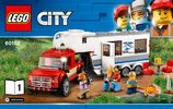 Notice / Instructions de Montage - LEGO - City - 60182 - Le pick-up et sa caravane: Page 1