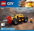 Notice / Instructions de Montage - LEGO - City - 60186 - La foreuse du minerai: Page 1