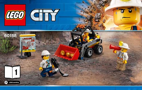 Notice / Instructions de Montage - LEGO - City - 60188 - Le site d'exploration minier: Page 1