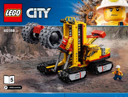 Notice / Instructions de Montage - LEGO - City - 60188 - Le site d'exploration minier: Page 1