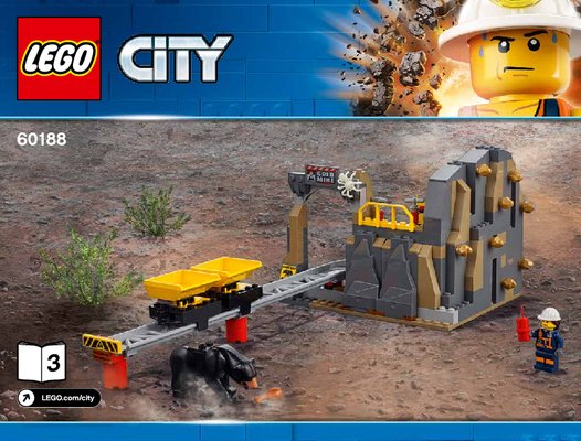 Notice / Instructions de Montage - LEGO - City - 60188 - Le site d'exploration minier: Page 1