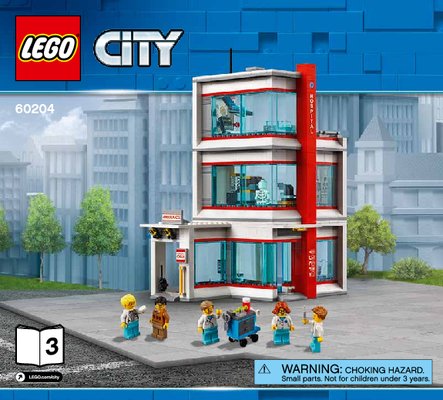 Notice / Instructions de Montage - LEGO - 60204 - LEGO® City Hospital: Page 1