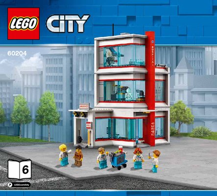 Notice / Instructions de Montage - LEGO - 60204 - LEGO® City Hospital: Page 1