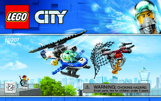 Notice / Instructions de Montage - LEGO - 60207 - Sky Police Drone Chase: Page 1