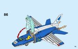 Notice / Instructions de Montage - LEGO - 60208 - Sky Police Parachute Arrest: Page 75