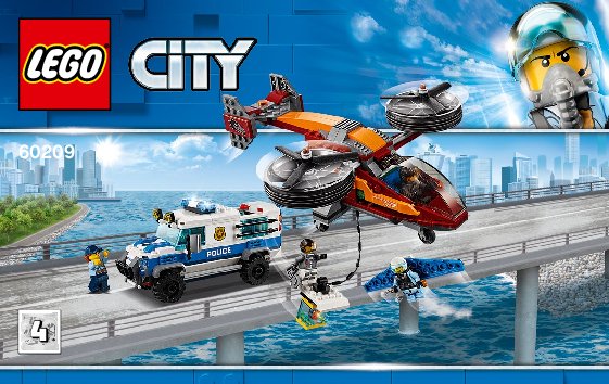 Notice / Instructions de Montage - LEGO - 60209 - Sky Police Diamond Heist: Page 1