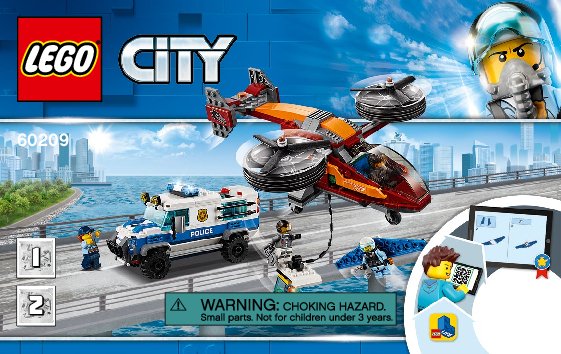 Notice / Instructions de Montage - LEGO - 60209 - Sky Police Diamond Heist: Page 1