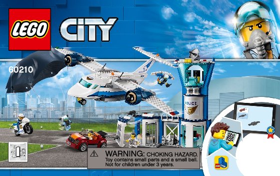 Notice / Instructions de Montage - LEGO - 60210 - Sky Police Air Base: Page 1