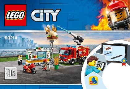 Notice / Instructions de Montage - LEGO - 60214 - Burger Bar Fire Rescue: Page 1