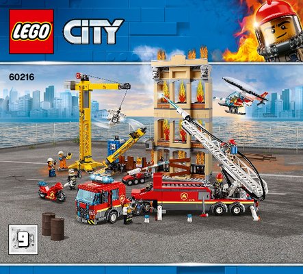 Notice / Instructions de Montage - LEGO - 60216 - Downtown Fire Brigade: Page 1