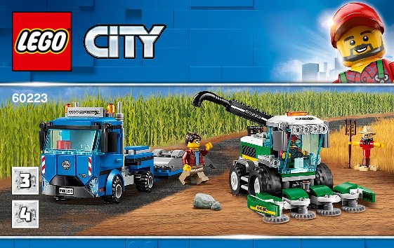 Notice / Instructions de Montage - LEGO - 60223 - Harvester Transport: Page 1