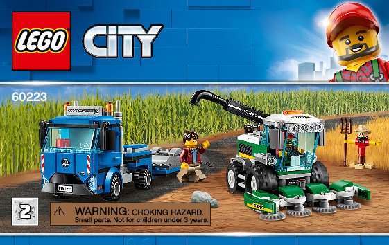 Notice / Instructions de Montage - LEGO - 60223 - Harvester Transport: Page 1