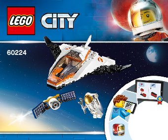 Notice / Instructions de Montage - LEGO - 60224 - Satellite Service Mission: Page 1